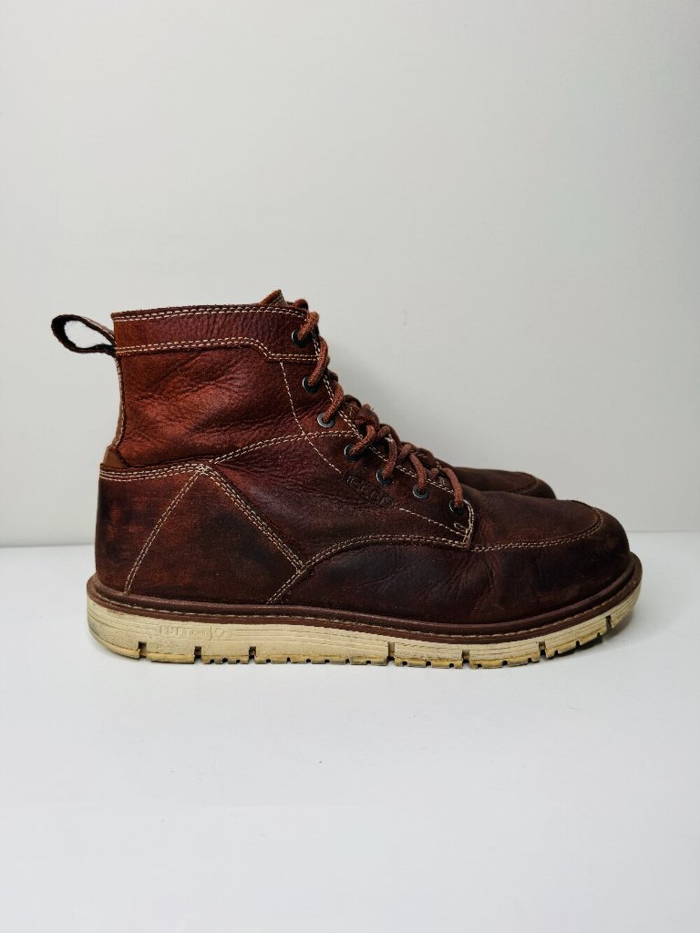 Keen San Jose Wedge Sole Work Boots Soft Toe Mens 11D High Top Lace Up Chukka Bo